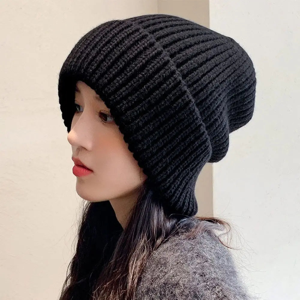 Mütze Damen Oversize - Warme Strickmütze Beanie für Winter