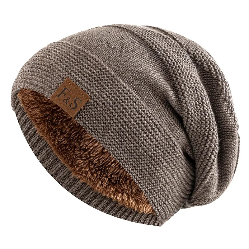 Coos | Pelzgefütterte Schlupfmütze für den Winter-Khaki-56cm-58cm-Snowmyoko