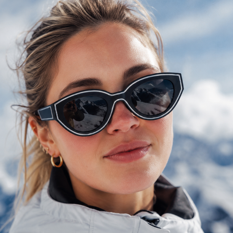 Sonnenbrille Damen Retro - Vintage Brille im 90er Stil