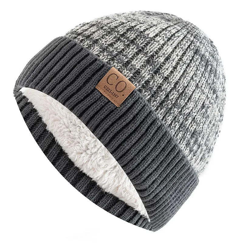 Mikael | Pelzgefütterte Wintermütze-Grau-54-60cm-Snowmyoko
