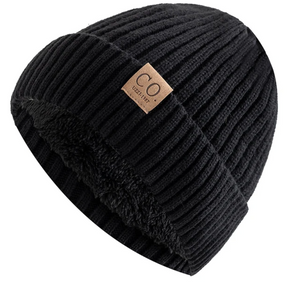 Mikael | Pelzgefütterte Wintermütze-Schwarz-54-60cm-Snowmyoko