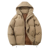 Wattierte Herren-Pufferjacke mit Kapuze