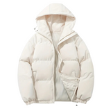 Wattierte Herren-Pufferjacke mit Kapuze