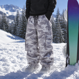 Baggy Skihose Camouflage Herren - Snowboardhose Weit für Wintersport