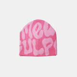 Beanie Mütze Y2K mit Grafik - Bedruckte Strickmütze