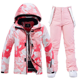 Coralie | Schöner Skianzug für Frauen-Rosa-XS-Snowmyoko