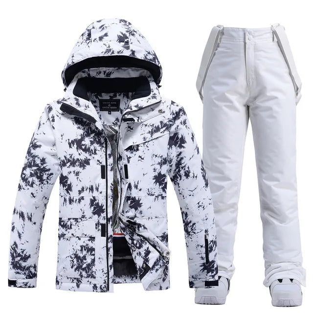 Coralie | Schöner Skianzug für Frauen-Schwarz und Weiß-XS-Snowmyoko