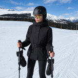 Damen Skijacke Schwarz - Gefüttert & Warm im Alpin-Chic