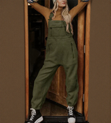 Damen Skioverall Fleece - Einteiliger Skianzug mit Taschen