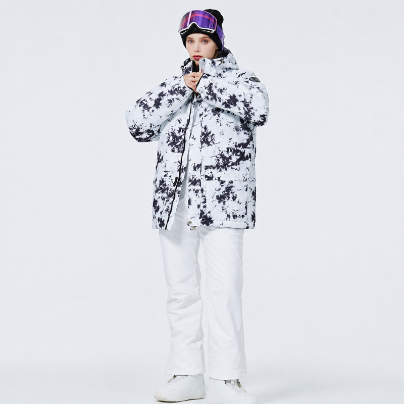 Damen Skianzug Schwarz - Warm & Wasserdicht für Winter