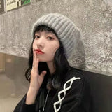 Mütze Damen Oversize - Warme Strickmütze Beanie für Winter