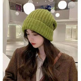 Mütze Damen Oversize - Warme Strickmütze Beanie für Winter