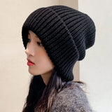 Mütze Damen Oversize - Warme Strickmütze Beanie für Winter