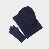 Mütze, Schal & Handschuhe Set - Wolle für Damen & Herren