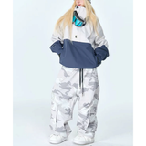 Skianzug Damen Anorak - Kapuzenjacke und Camouflage Hose