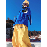 Skianzug Damen Wasserdicht Anorak - Kapuzenjacke mit Hasenohren und Hose