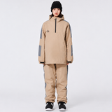 Skianzug Unisex - Skijacke Half-Zip mit Kapuze & Skihose
