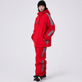 Skianzug Unisex - Skijacke Half-Zip mit Kapuze & Skihose