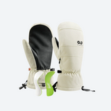 Skihandschuhe Fäustlinge Damen Herren mit Protektoren - Wasserdicht & Warm für Wintersport