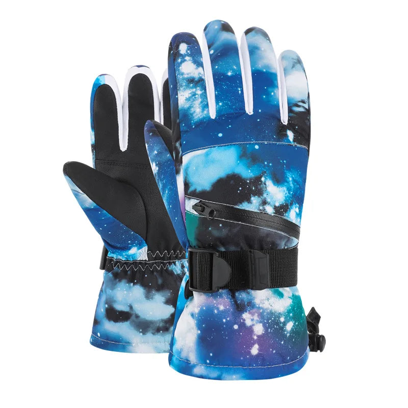 GlovePro | Wintersporthandschuhe für maximalen Schutz und Wärme-Blau-S-Snowmyoko