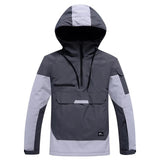 Skijacke mit Kapuze - Snowboardjacke Half-Zip Anorak