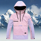 Skijacke mit Kapuze - Snowboardjacke Half-Zip Anorak