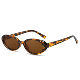 Sonnenbrille Damen Oval - Vintage Retro Brille Schmal