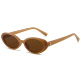Sonnenbrille Damen Oval - Vintage Retro Brille Schmal