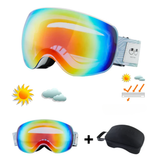 Sonnenskibrille für Brillenträger – OTG, Verspiegelt & Wechselglas
