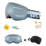 Sonnenskibrille für Brillenträger – OTG, Verspiegelt & Wechselglas